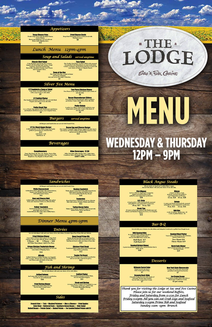 Dining Sac And Fox CasinoSac And Fox Casino